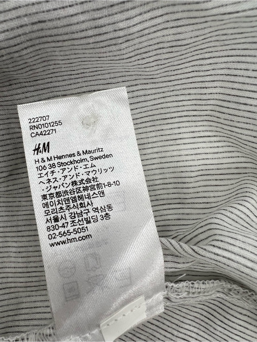 H&M Light Gray Button-Front Mini Dress - Picture 9 of 10